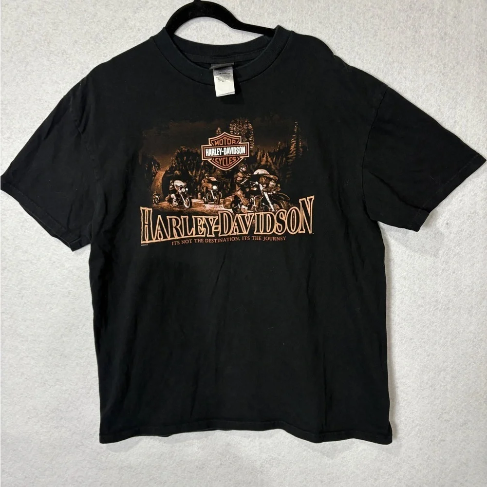 Harley Davidson Black T’Shirt Size XL - Picture 1 of 4